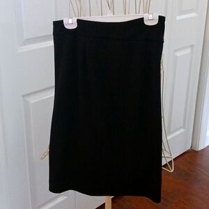 Black knee length pencil skirt
